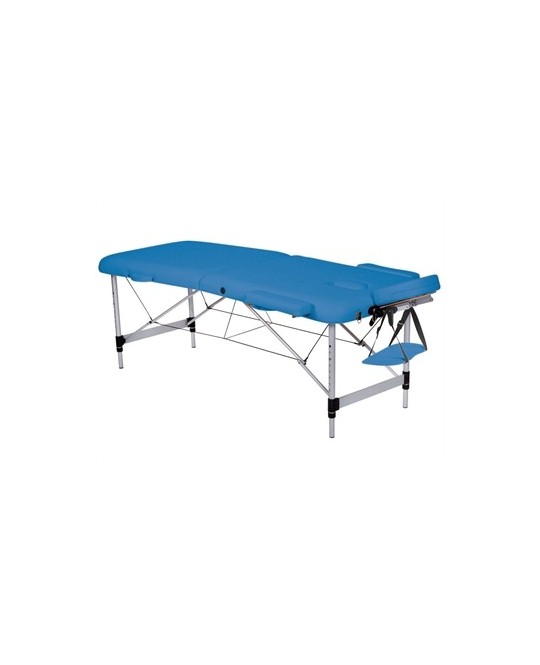 LETTINO DA MASSAGGIO IN ALLUMINIO a 2 SEZIONI - blu