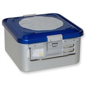 CONTAINER CON VALVOLA piccolo h150 mm - blu forato