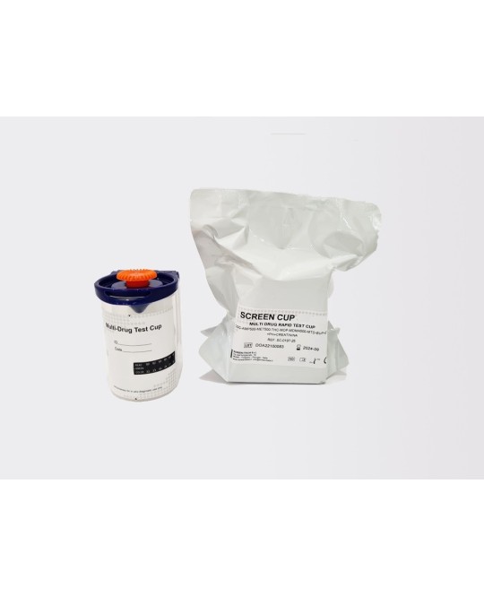 SCREEN CUP 7+AD-Droga Test Urina Cup a Bicchierino