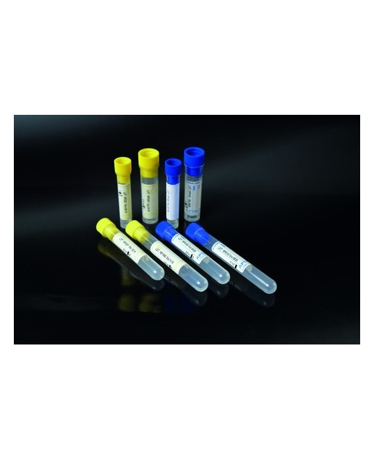 Sodio Citrato 0.25ml-Giallo-Ø16X60mm-Giallo-rack da 50 pezzi