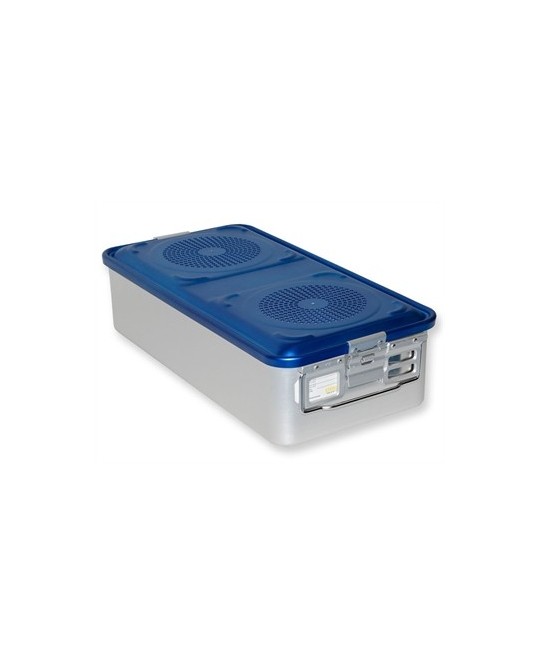 CONTAINER CON FILTRO grande h150 mm - blu forato