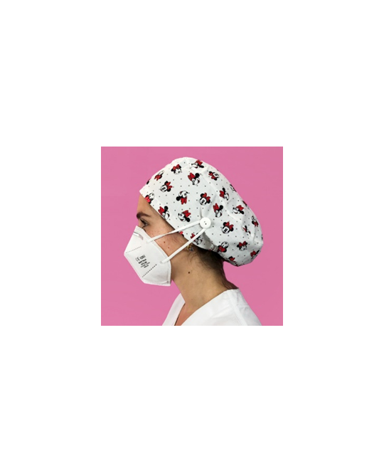 Cuffia per capelli lunghi con bottoni- Minnie
