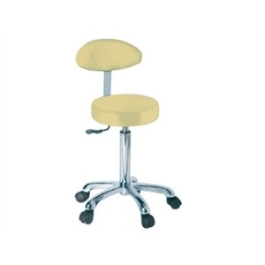 SGABELLO con schienale - beige