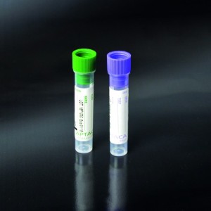 Provette con K3 EDTA-Verde-Prelievo pediatrico-Rack da 50 pezzi