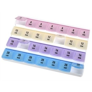 PORTAPILLOLE SETTIMANALE 7 GIORNI x 4 - italiano