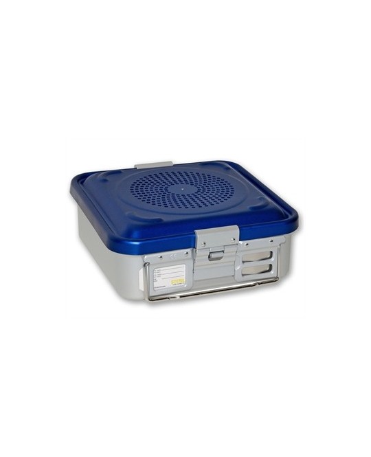 CONTAINER CON FILTRO piccolo h100 mm - blu forato