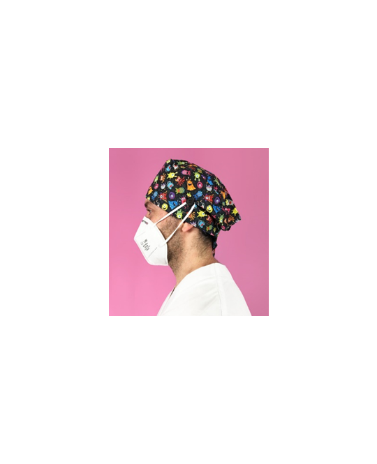 Cuffia Capelli Corti con Bottoni - Aliens