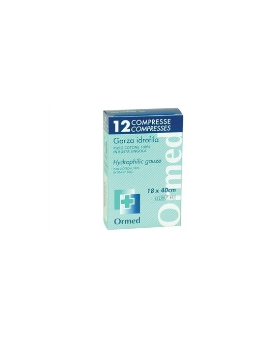GARZA COTONE 18X40 cm - scatole da 12 garze