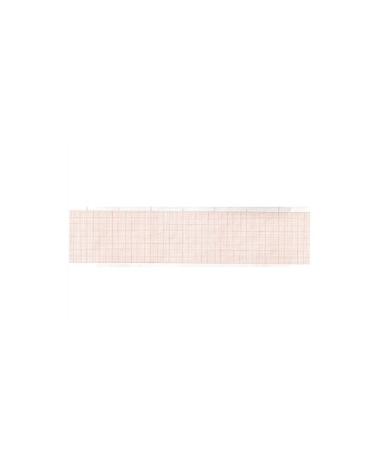 Carta termica ECG 50x30 mmxm - rotolo griglia arancio