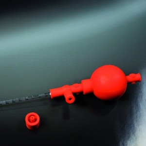 Pompetta di gomma a tre valvole