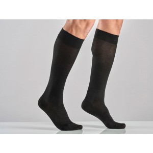 GAMBALETTO COTONE UNISEX - S - media compressione - nero