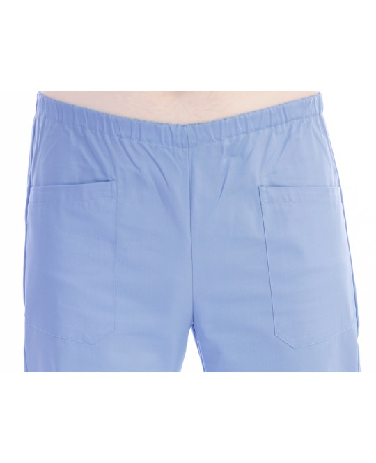 PANTALONI - cotone/poliestere - unisex - taglia L azzurri