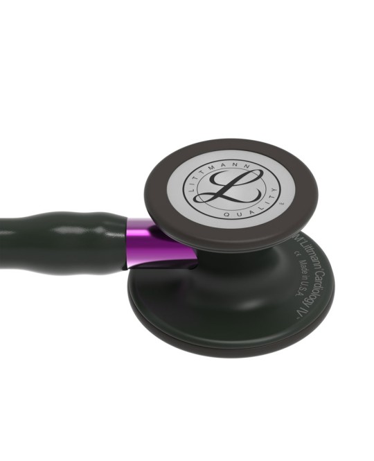 LITTMANN CARDIOLOGY IV - 6203 - nero - finiture nere / conn. viola