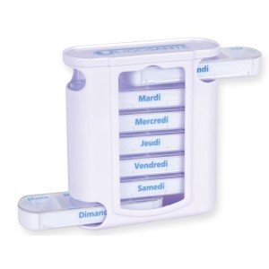 PORTAPILLOLE SETTIMANALE x4 TOWER - inglese/francese