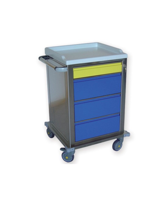 CARRELLO MODULARE INOX - 1+3 cassetti