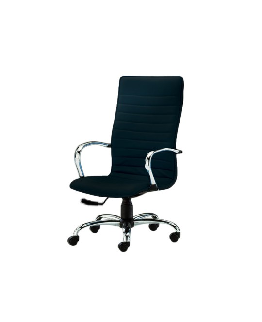 SEDIA ELITE SCHIENALE ALTO - similpelle - nero