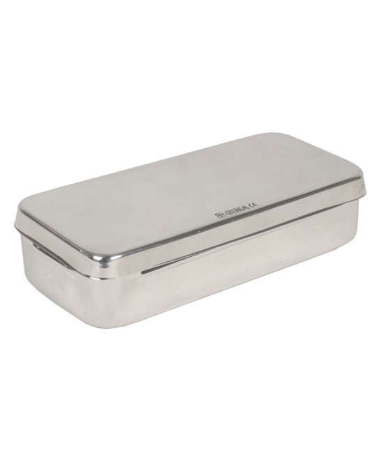 SCATOLA ACCIAIO INOX 18x8x4 cm