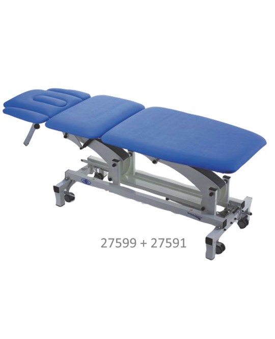 LETTINO THER TRENDELENBURG con braccioli - elettrico - blu
