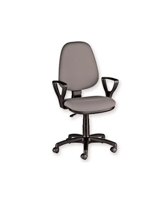 SEDIA CUNEO CON BRACCIOLI - tessuto - grigio