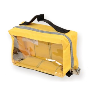 BORSETTA E1 - rettangolare con finestra - gialla