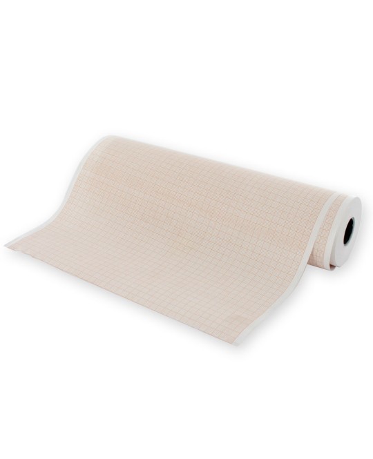 Carta termica ECG 210x30 mmxm - rotolo griglia arancio