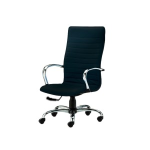 SEDIA ELITE SCHIENALE ALTO - similpelle - nero