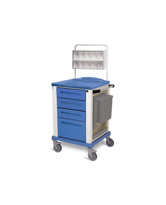 CARRELLO MEDICAZIONE - piccolo - blu