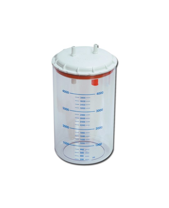 VASO 4 LITRI con coperchio - autoclavabile a 121°C