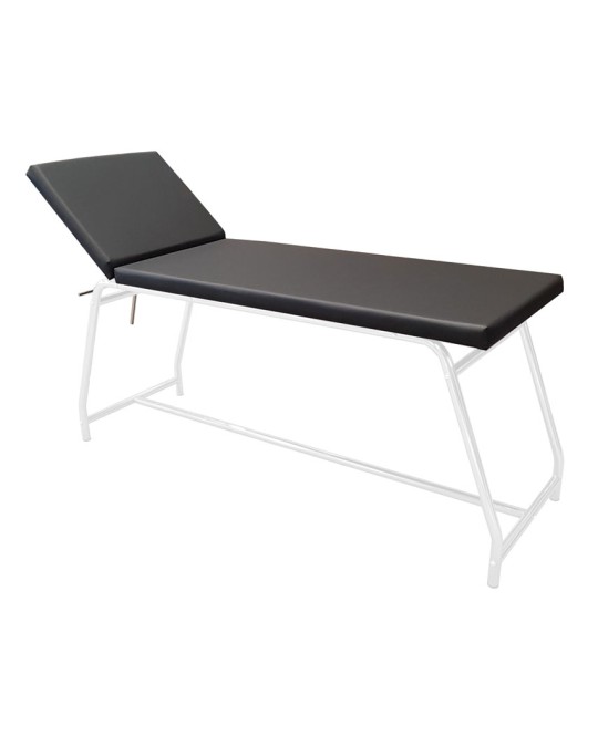 LETTINO DA VISITA - portata 120 kg, verniciato bianco - materasso nero