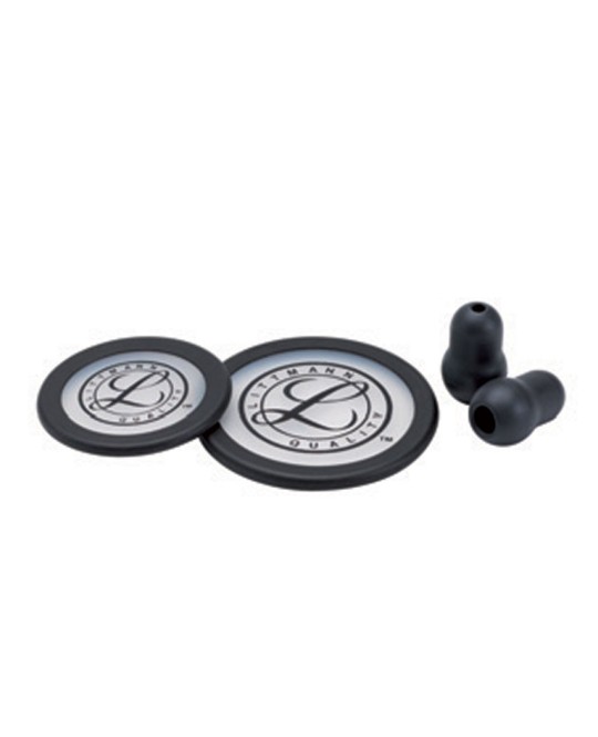 KIT LITTMANN 40016: 2 membrane+anello+olive per Classic III, Cardiology IV-nero