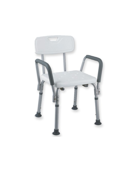 SEDIA DA DOCCIA - con braccioli - portata 100 kg