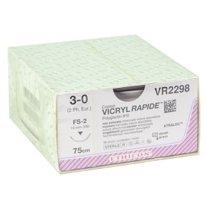 SUTURA ASSORBIBILE ETHICON VICRYL RAPID - 3/0 ago 19 mm