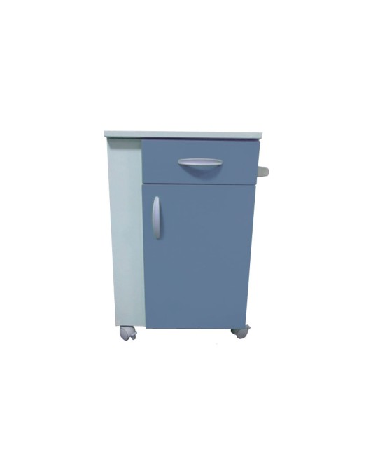 COMODINO FEBO CON PORTA BOTTIGLIA - blu