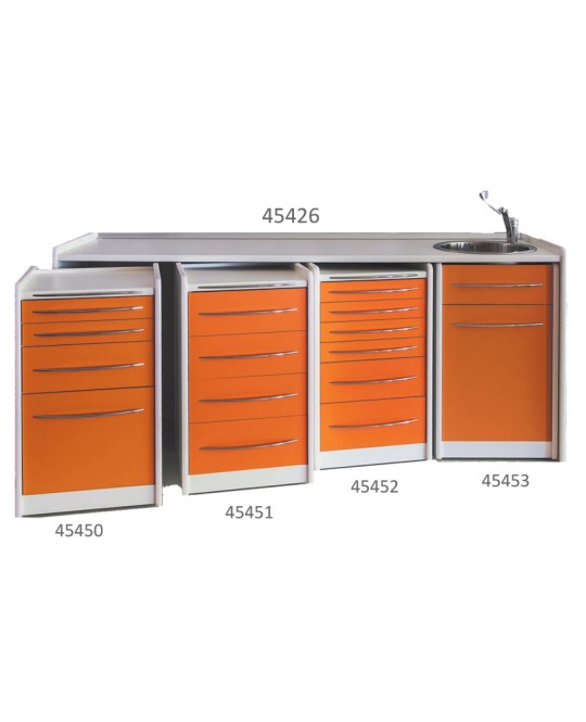 CASSETTIERA MOBILE GE419 6 cassetti 49 cm - colore a scelta