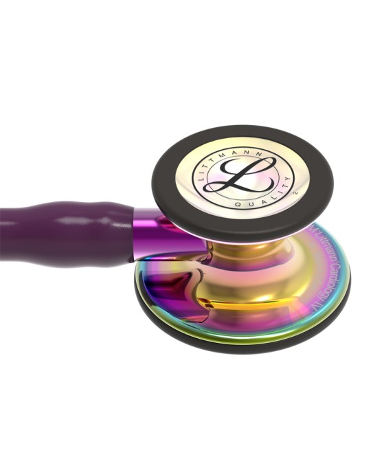 LITTMANN CARDIOLOGY IV - 6239 - prugna - finiture arcobaleno brillanti - conn. viola