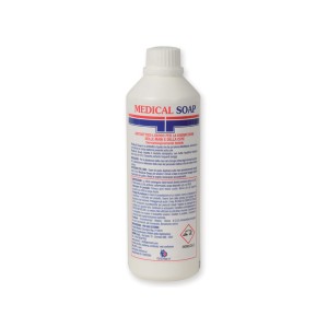MEDICAL SOAP sapone disinfettante, flacone da 0,5 litri