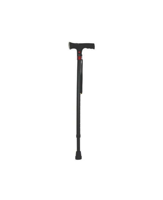 BASTONE DI SICUREZZA CON LUCE - nero