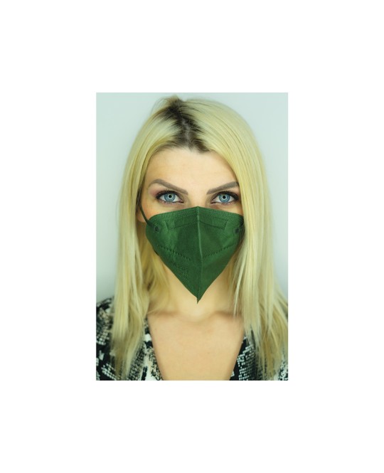 MASCHERINA FFP2 NR COMFYMASK - large - verde scuro