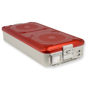 CONTAINER CON FILTRO grande h100 mm - rosso