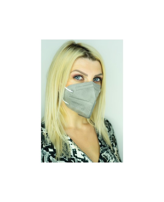 MASCHERINA FFP2 NR COMFYMASK - large - grigio chiaro