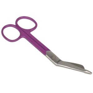 FORBICI PER BENDE - anelli viola - 14 cm