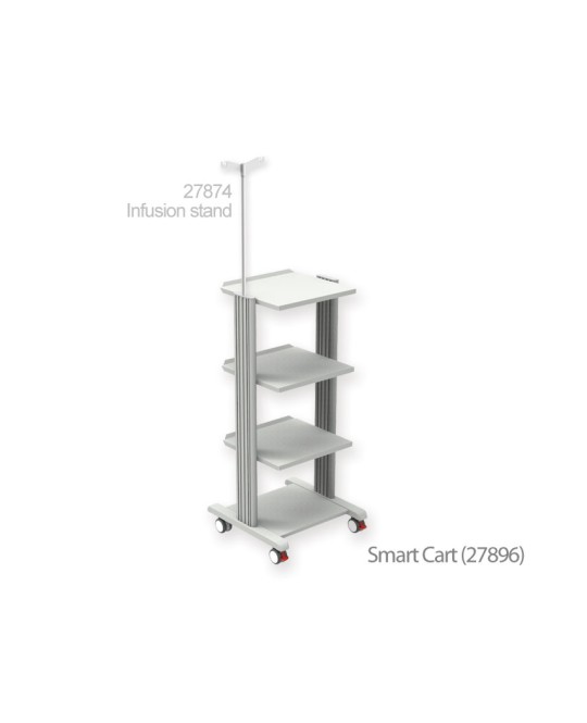 CARRELLO SMART - 3 ripiani 40x36 cm + base