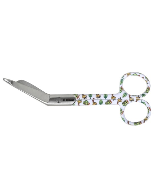 FORBICI IN ACCIAIO INOX PER BENDE - fantasia bruco - 14 cm
