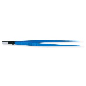 PINZA BIPOLARE RETTA 20 cm - punte 0,3 mm