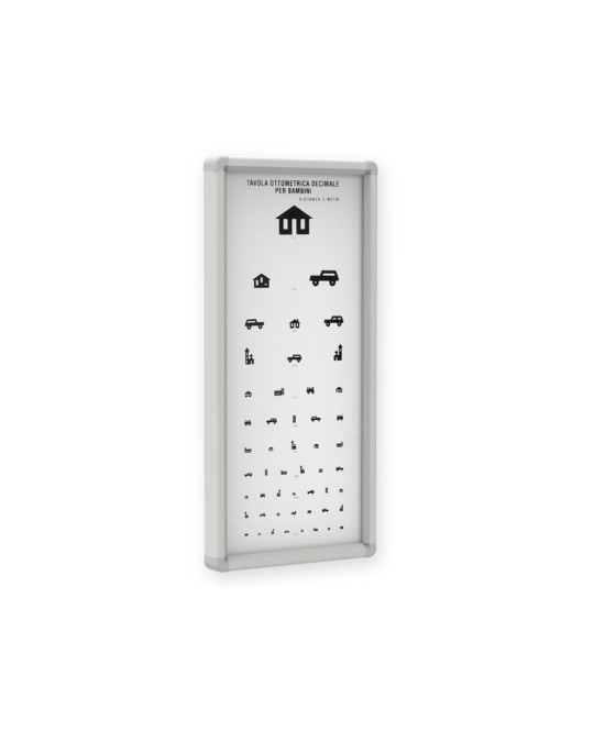 OTTOTIPO NON LUMINOSO PEDIATRICO - 3 metri