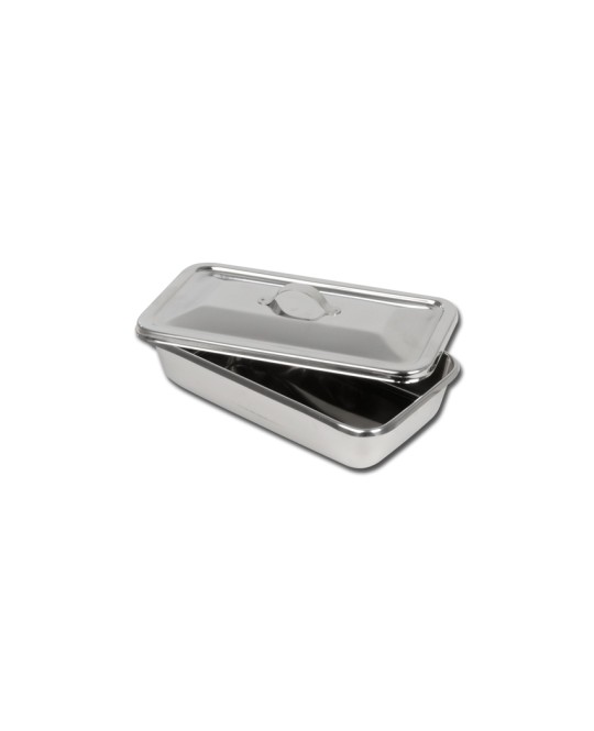 VASSOIO+COPERCHIO INOX 223x126x45 mm