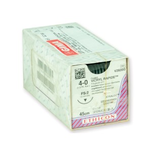 SUTURA ASSORBIBILE ETHICON VICRYL RAPID - 4/0 ago 19 mm