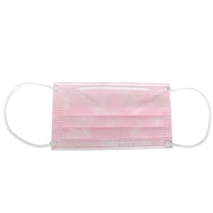 PREMIUM MASCHERINA CHIRURGICA FILTRANTE 98% 3 VELI tipo II con elastici - adulti - rosa