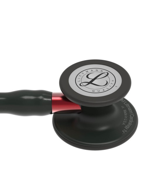LITTMANN CARDIOLOGY IV - 6200 - nero - finiture nere / conn. rosso