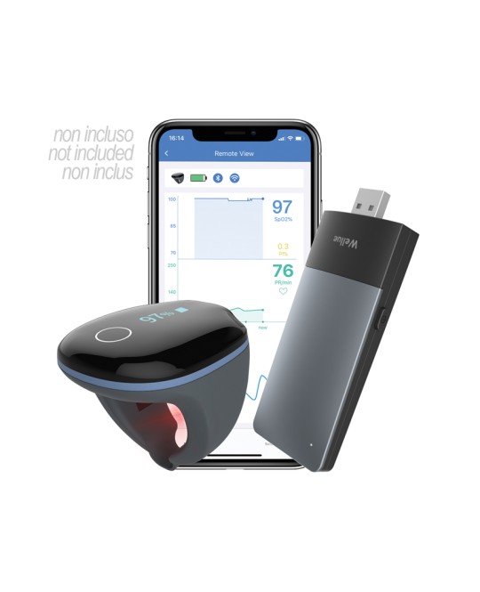PULSOXIMETRO O2RING MONITORAGGIO CONTINUO - wireless remoto - adulti